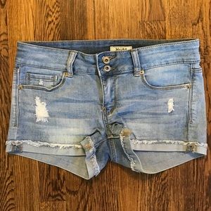 Mudd Light Wash Jean Shorts